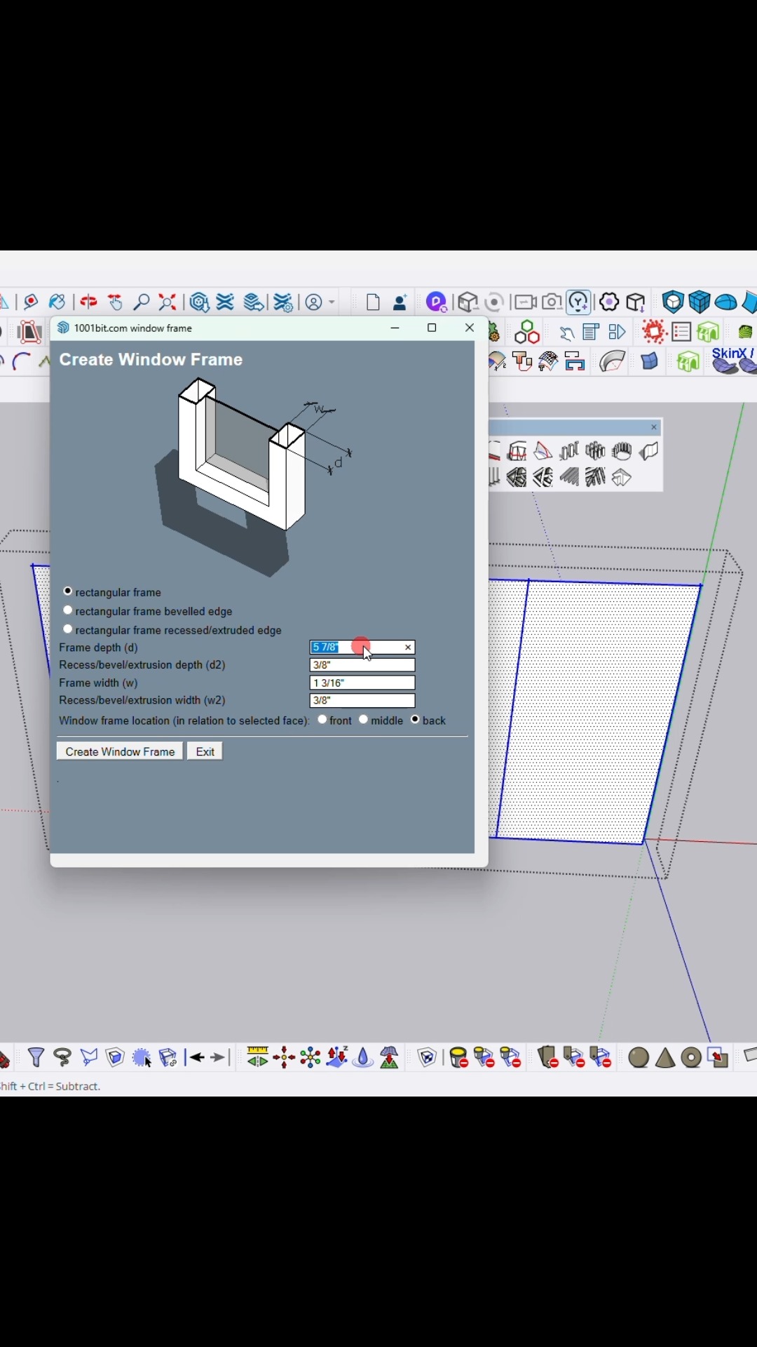 how to create window frames in... - Vray sketchup guru | Facebook