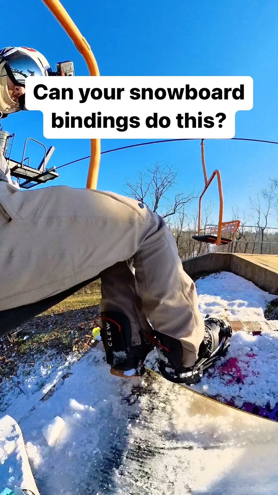 binding cable on for snowboard lift ride The SHREDHOOK Hook w/Stomp Pad  Made 100% in The USA Snowboarder's experience with unexpected binding