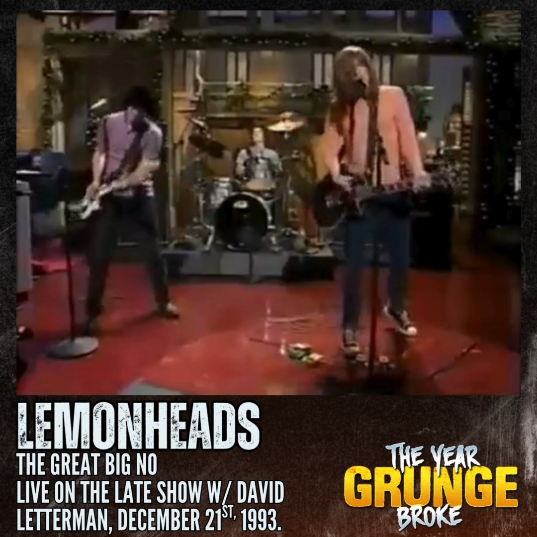 LEMONHEADS - The Great Big No Live on The Late Show with David