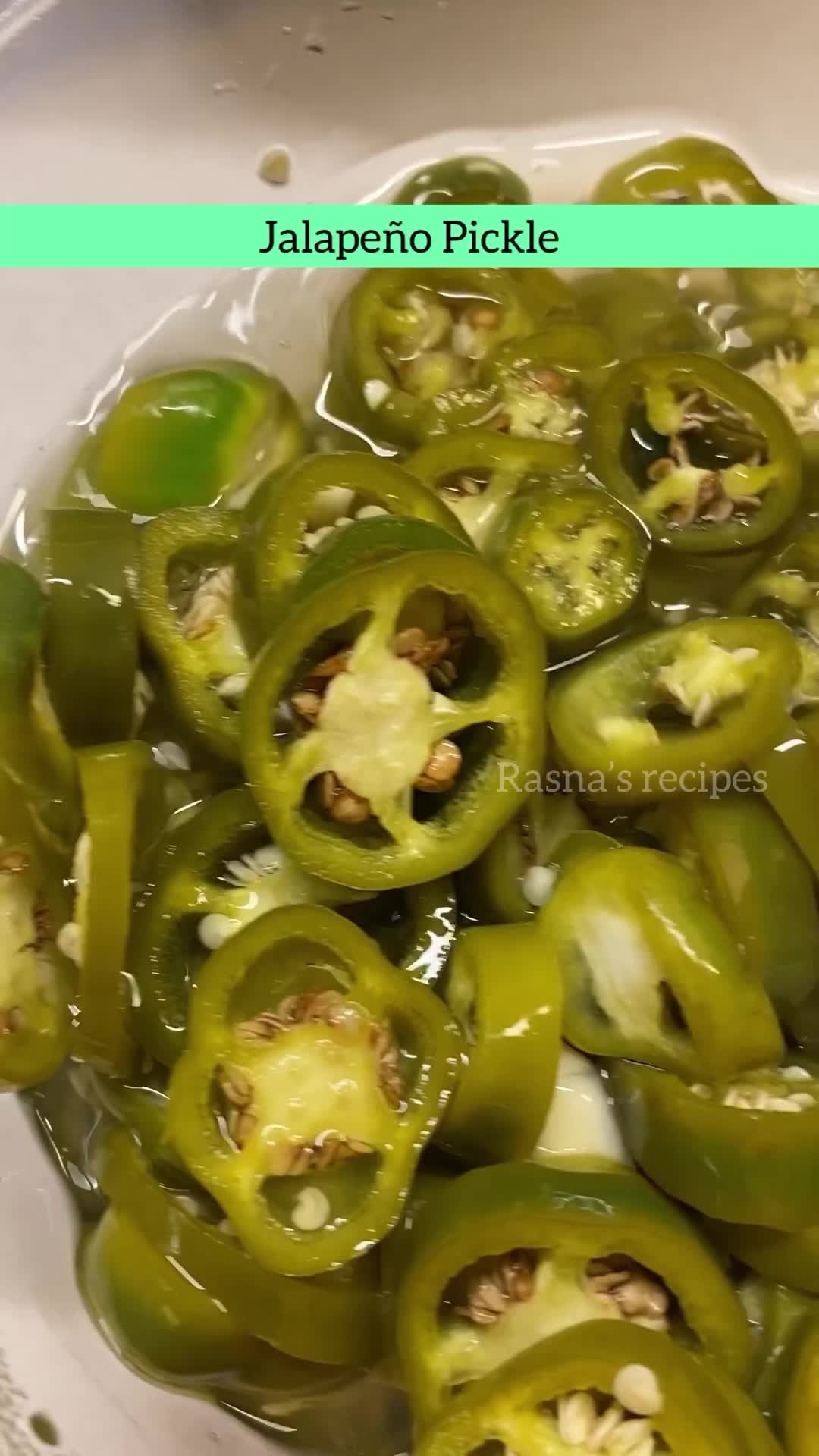 Homemade Jalapeño Pickle | Easy to make #rasnasrecipes # ...