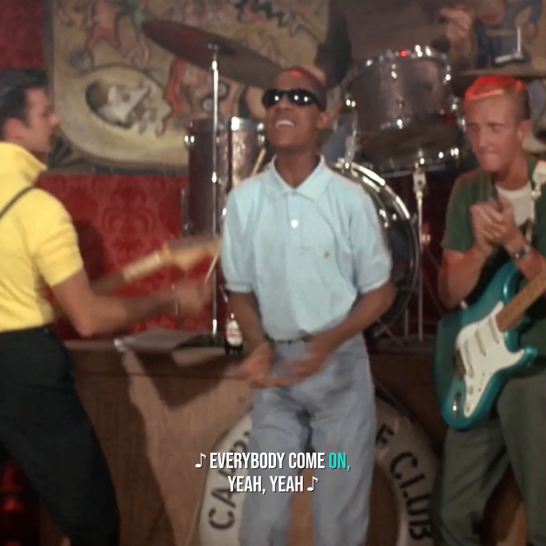 Stevie Wonder's film debut circa 1964. Shared content
