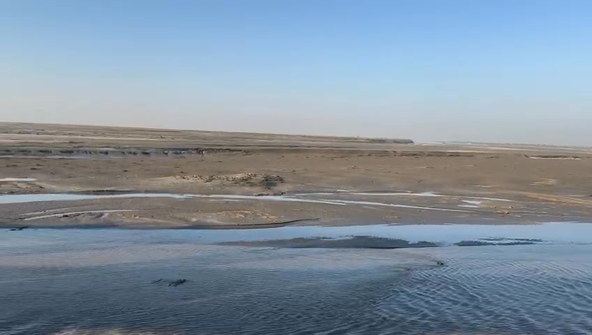 Here’s a recent picture of the Indus River almost dry and struggling to ...