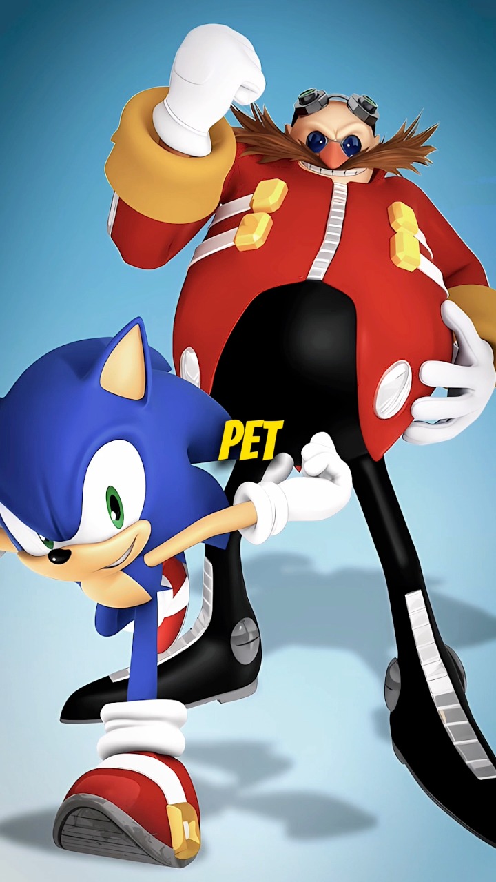 Sonic is Eggman's PET! #sonicthehedgehog #sega #sonicmovie