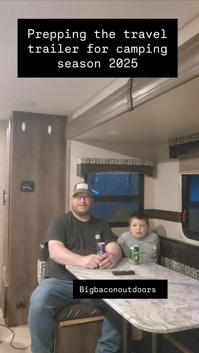 We told mama we were getting the trailer ready. #work #camping #season ...