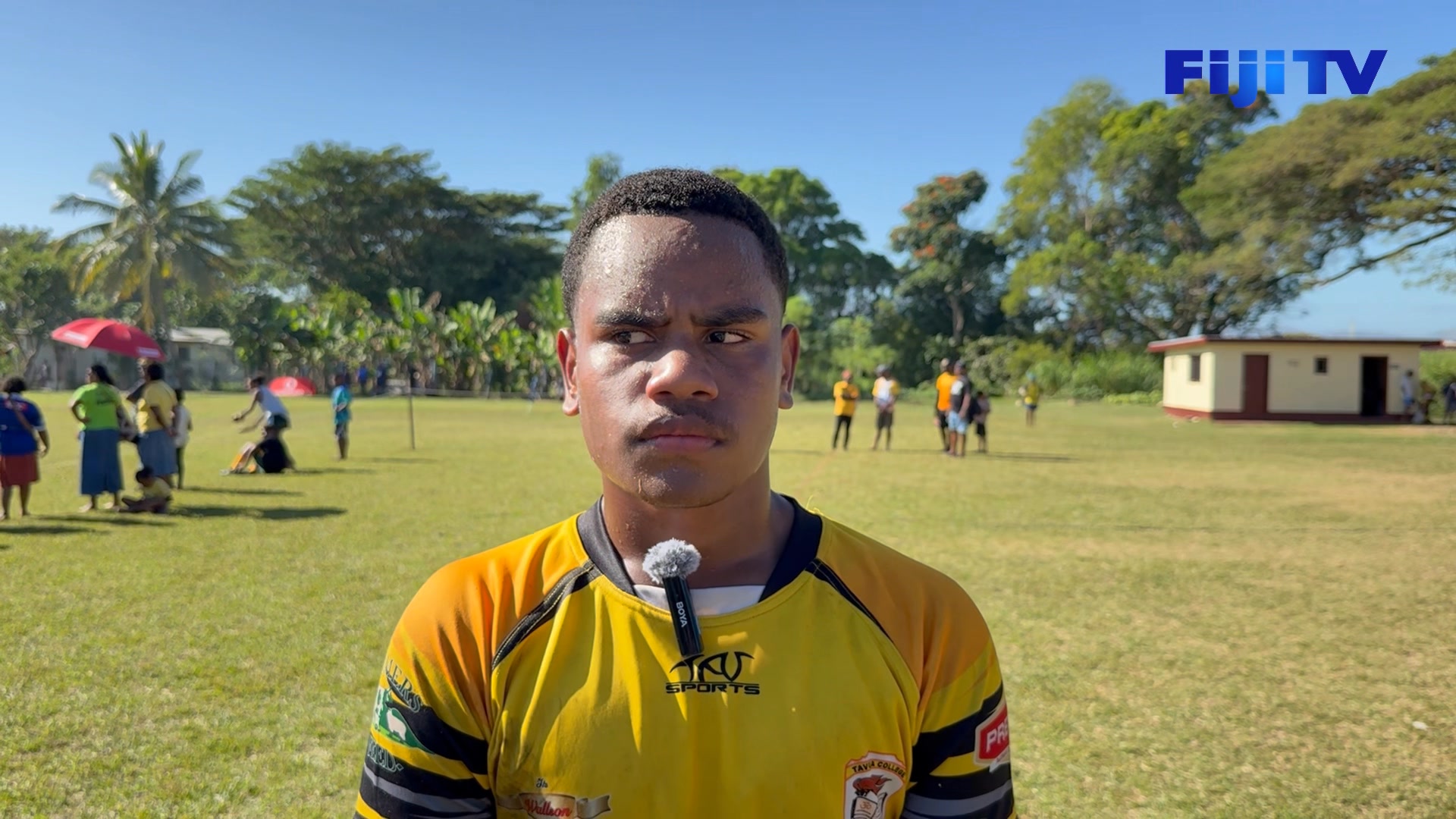 Our U15 captain Meli is beaming with pride as he leads Tavua College to ...