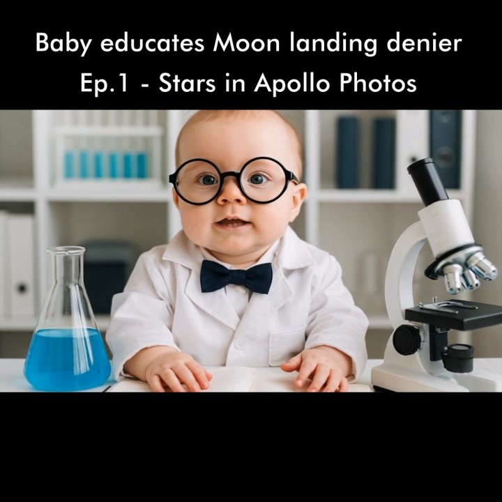 Baby educates Moon landing denier about lack of stars in Apollo photos ...