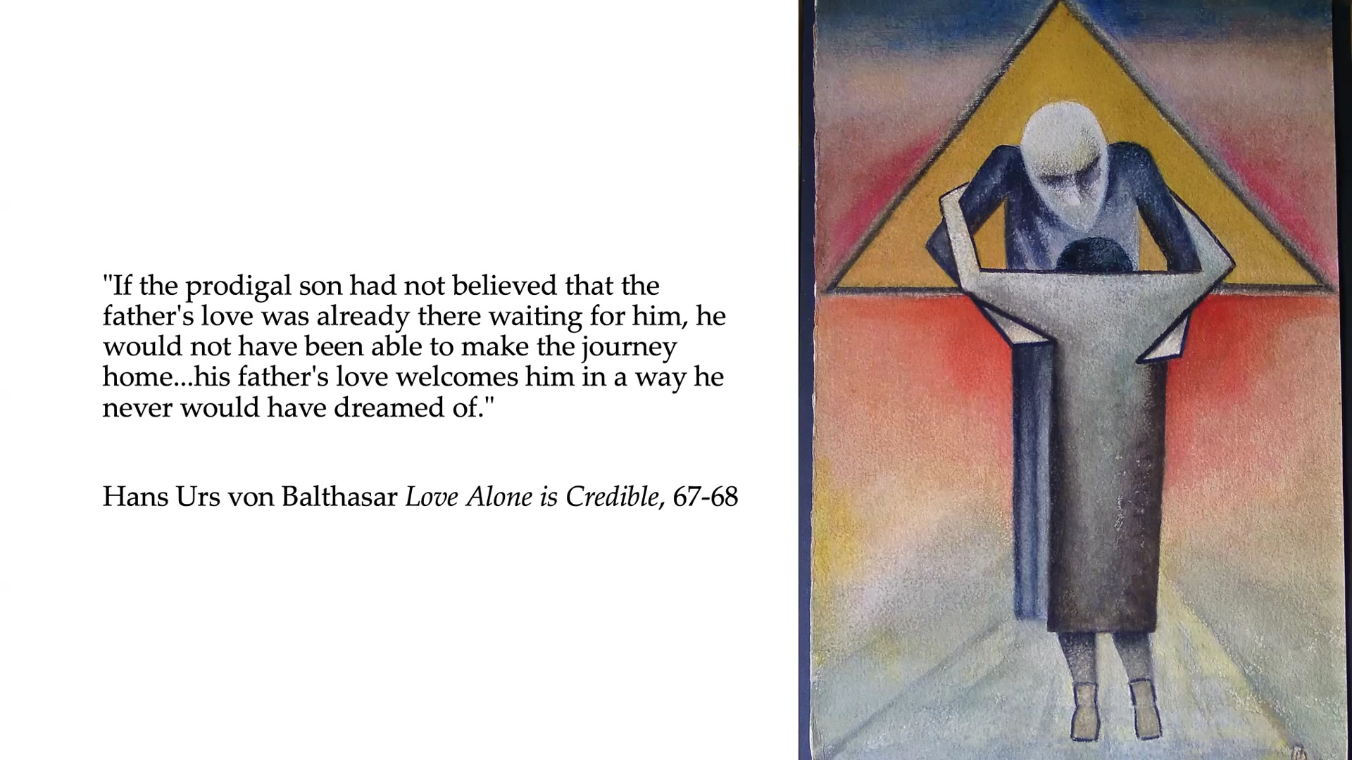 The Gospel is about interacting with love of another kind, one that is ...