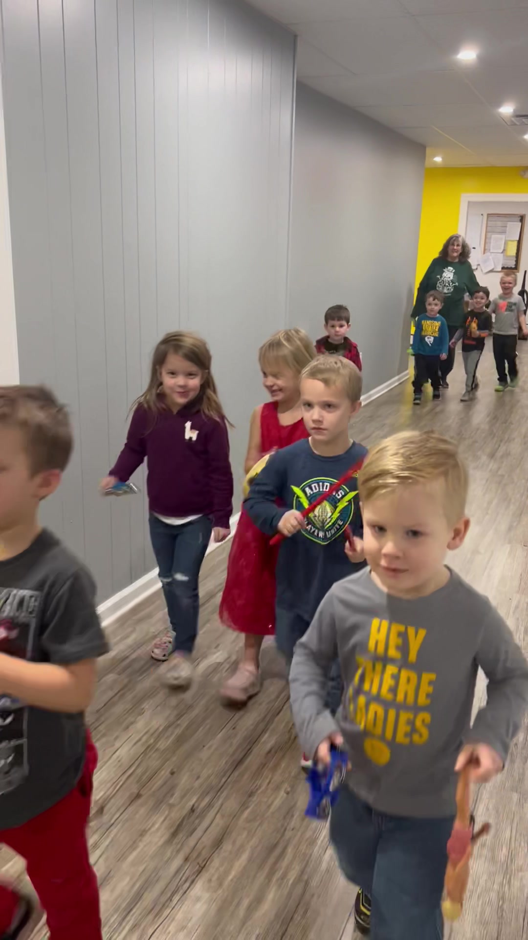 The Pre-K 4 band making a ruckus in the hallway this morning 🎶 | By ...