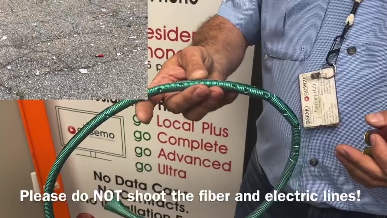 Please do NOT shoot our service lines! Not only is it a costly fix, but ...