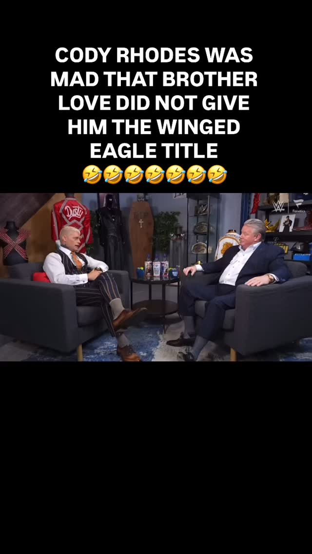 CODY RHODES was MAD that BROTHER LOVE did NOT give him the WINGED EAGLE ...