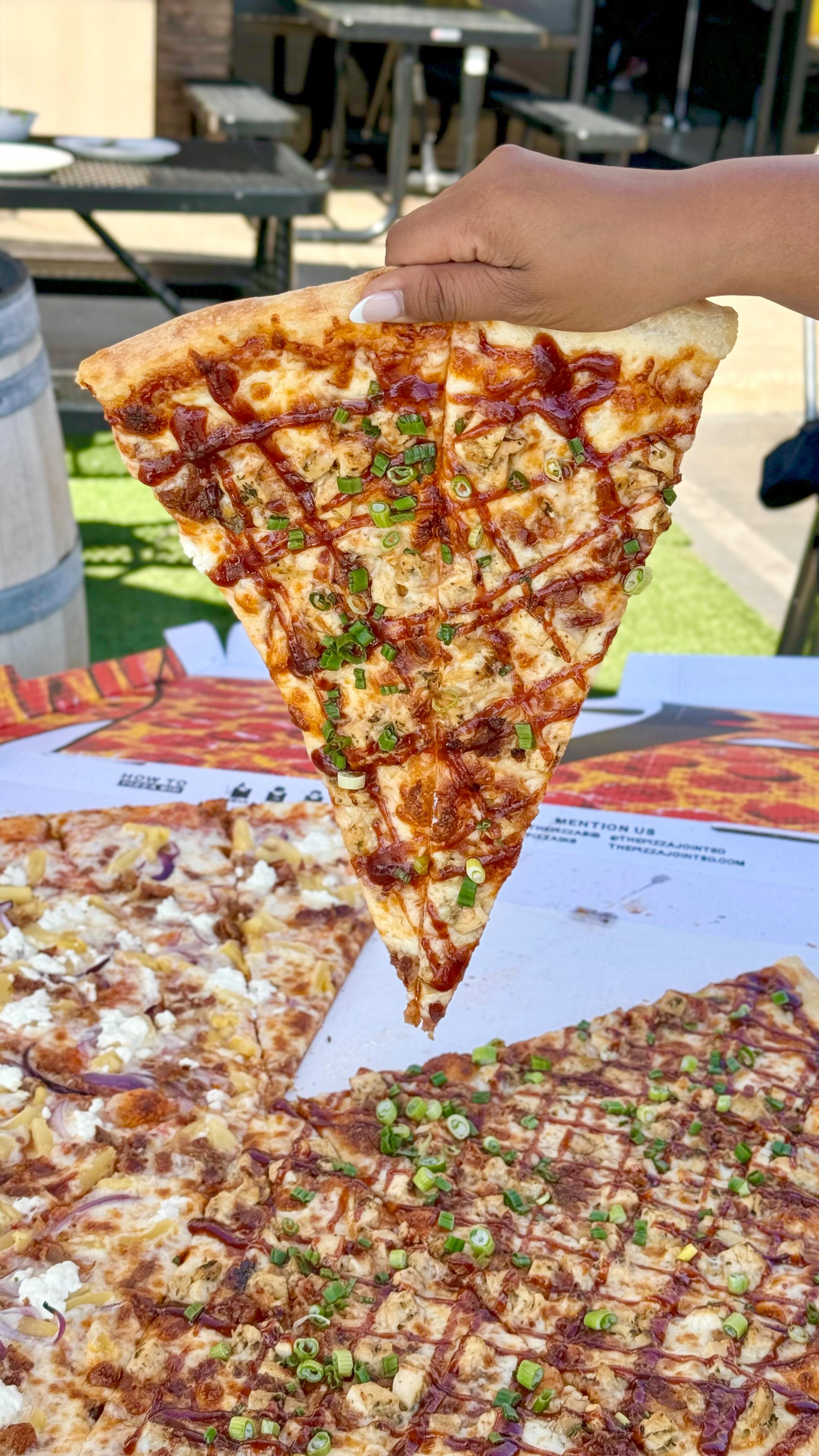 Cheesus! This pizza is humongous! Is this the largest pizza in San ...
