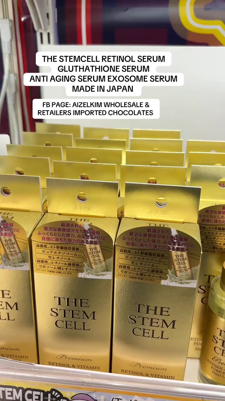 BEST SELLER RETINOL SERUM GLUTATHIONE SERUM ANTI AGING SERUM EXOSOME SERUM MADE IN JAPAN #madeinjapan #japanproducts #bestbuy #SERUM #japaneseproducts @topfans