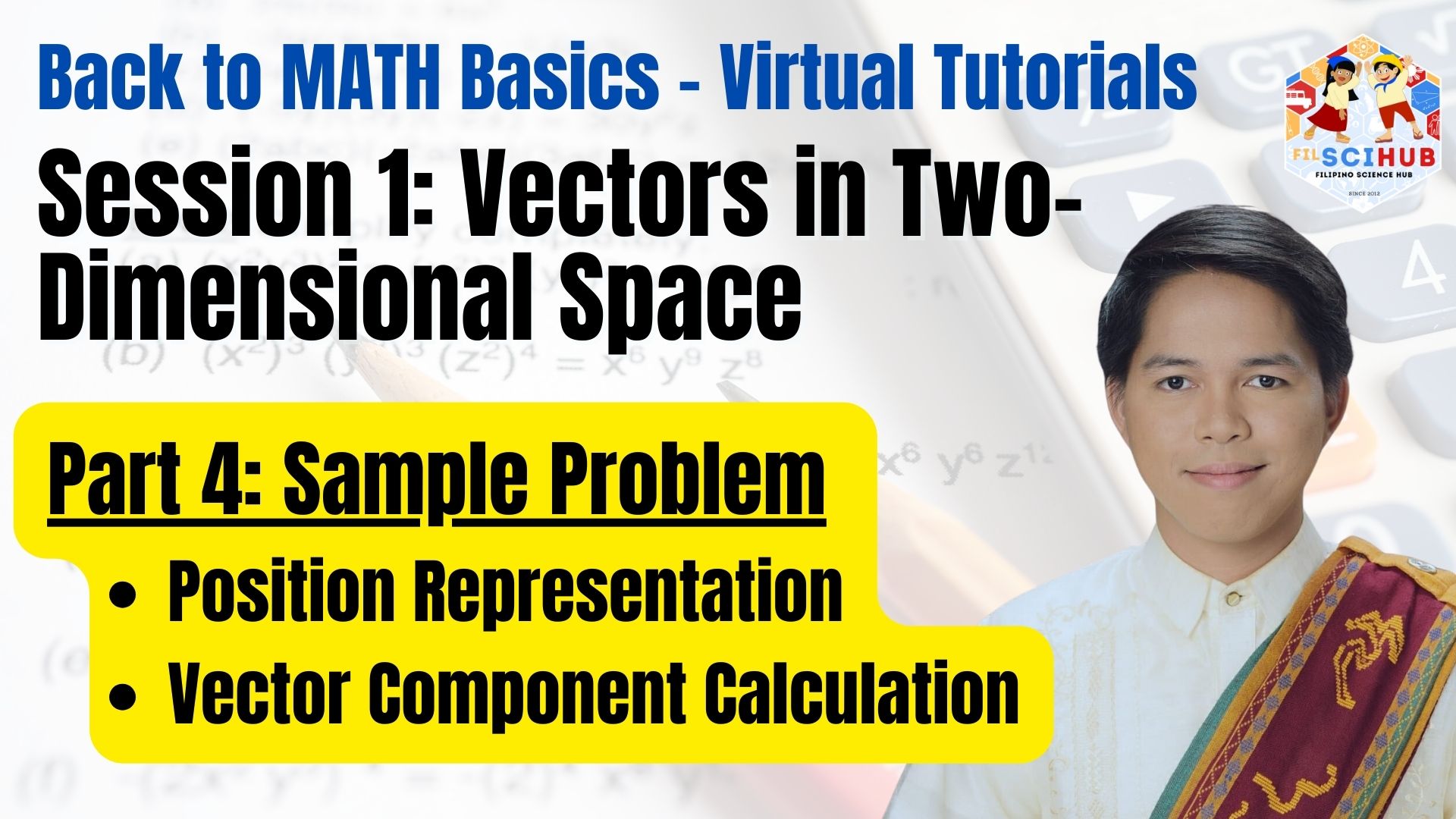 Math Tutorials: Vectors in Two-Dimensional Space Topic: Sample Problem ...