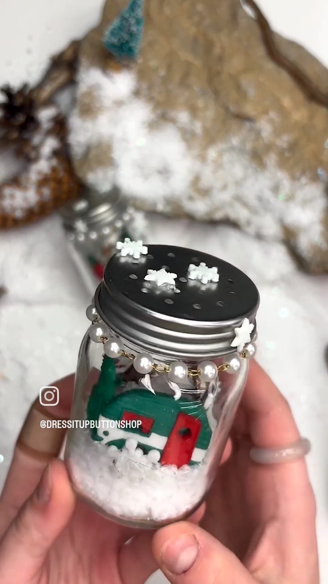 ️ Shake up your winter decor! ️ Repurpose salt and pepper shakers into ...