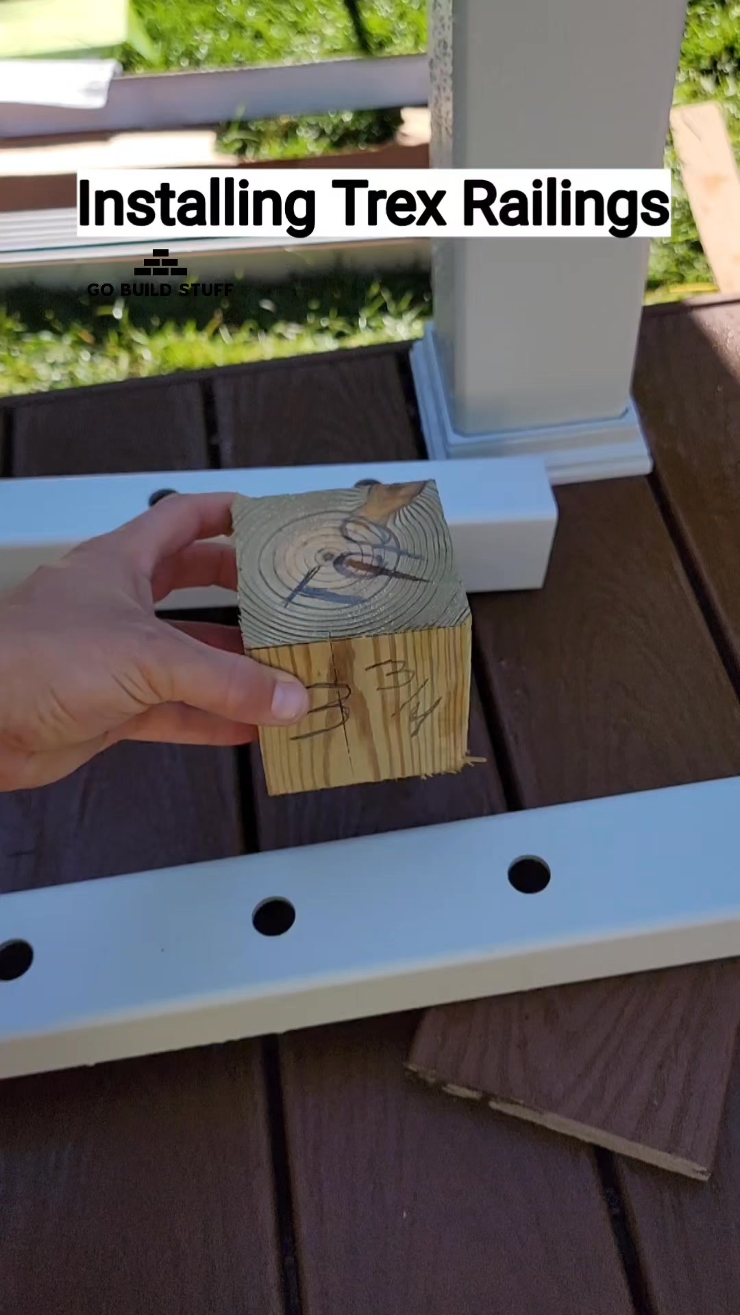 Install Trex Railing #composite #decks | Go Build Stuff | Facebook