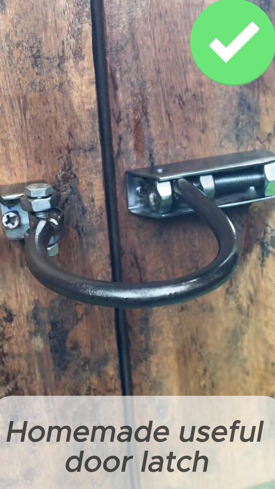 Idea making useful door latch lock ! . . . #diy #homemade #creative # ...