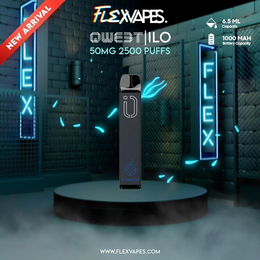 It's time to level up your energy with QWEET ILO Disposable. 🔝🧊 2500  puffs, 11 flavors, IMT mesh technology, and 40% more power, which will  leave your tastebuds in amazement. | Flex Vapes