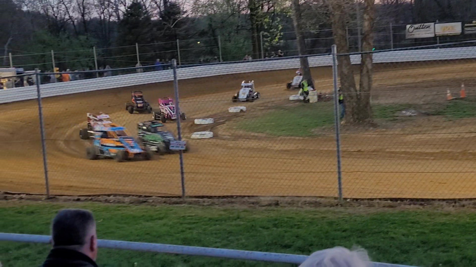 7th to 4th in the heat at Shellhammer Dirt Track. | By Briggs Danner Racing