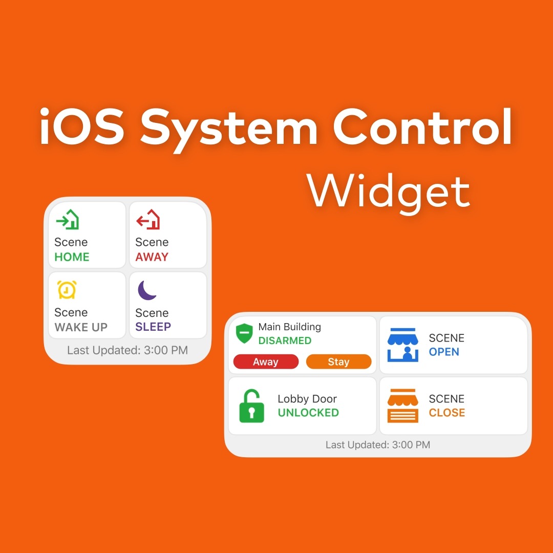 Enhance your smart security with the System Control Widget for iOS. 📲 ...