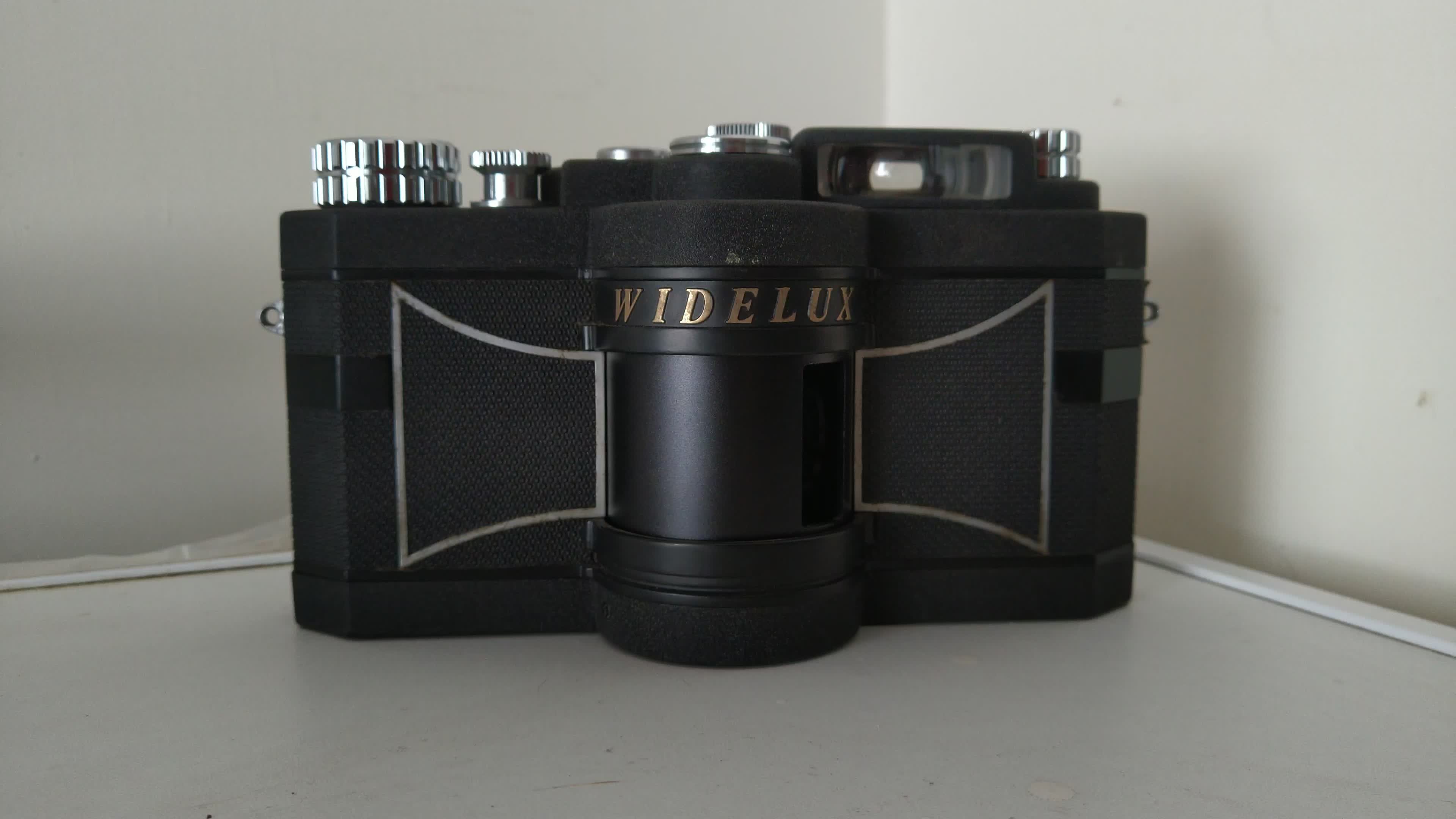 Widelux F8 sweep-lens panorama camera with 26mm f/2.8 lens