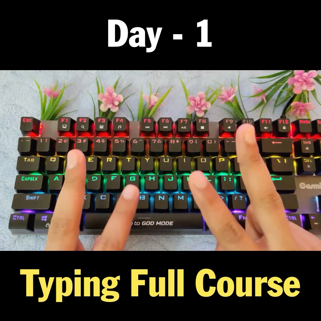 Introduction to Typing | Day 1 - Typing Full Course #typing # ...