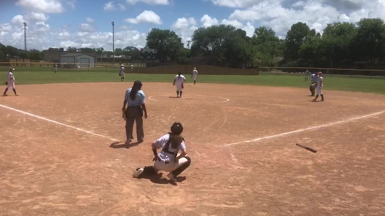 Emily’s homerun | Beautiful line drive shot over the centerfield fence ...