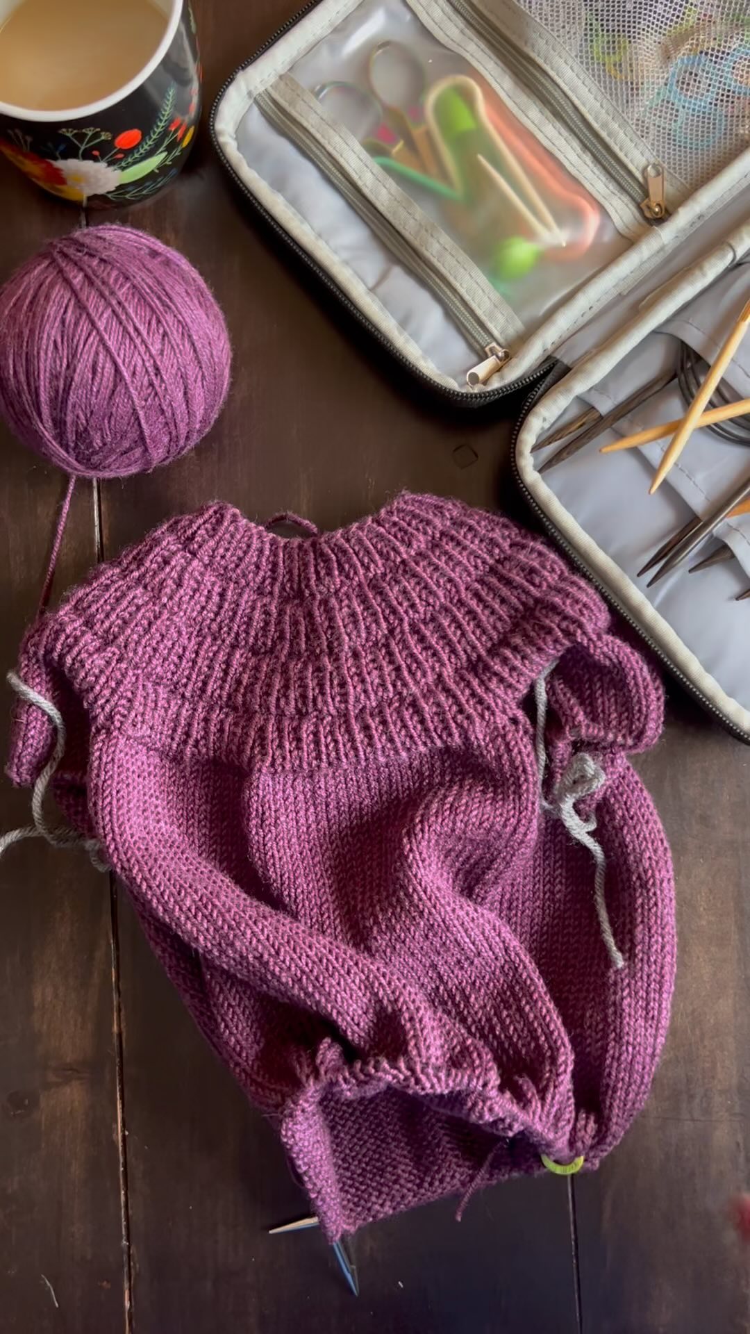 What’s on my bench today you ask? The Anker Sweater by @petiteknit in ...