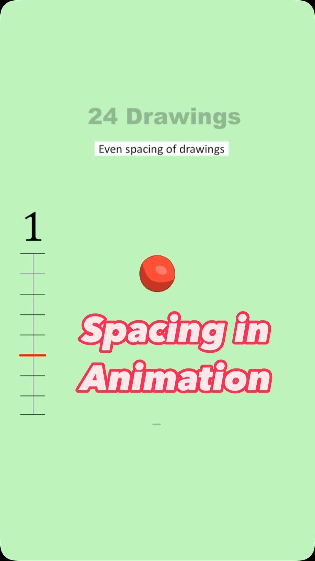 A little demo of spacing in animation and how it can change the way the ...