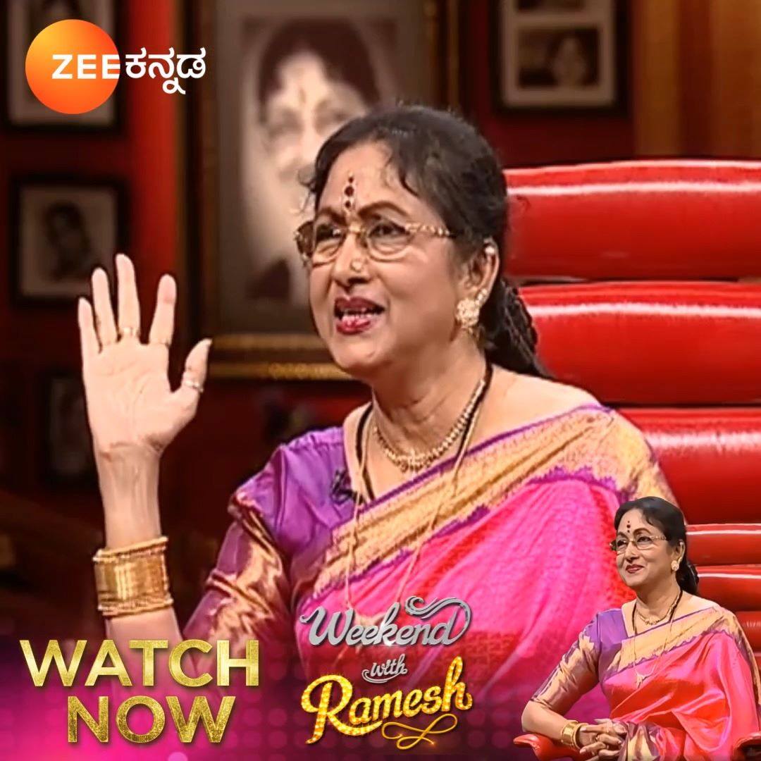 Weekend With Ramesh - Dr Bharathi Vishnuvardhan | 27th Apr | Zee ...