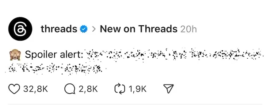OCULTAR SPOILERS: LA NUEVA FUNCIÓN DE THREADS EN REDES SOCIALES ...