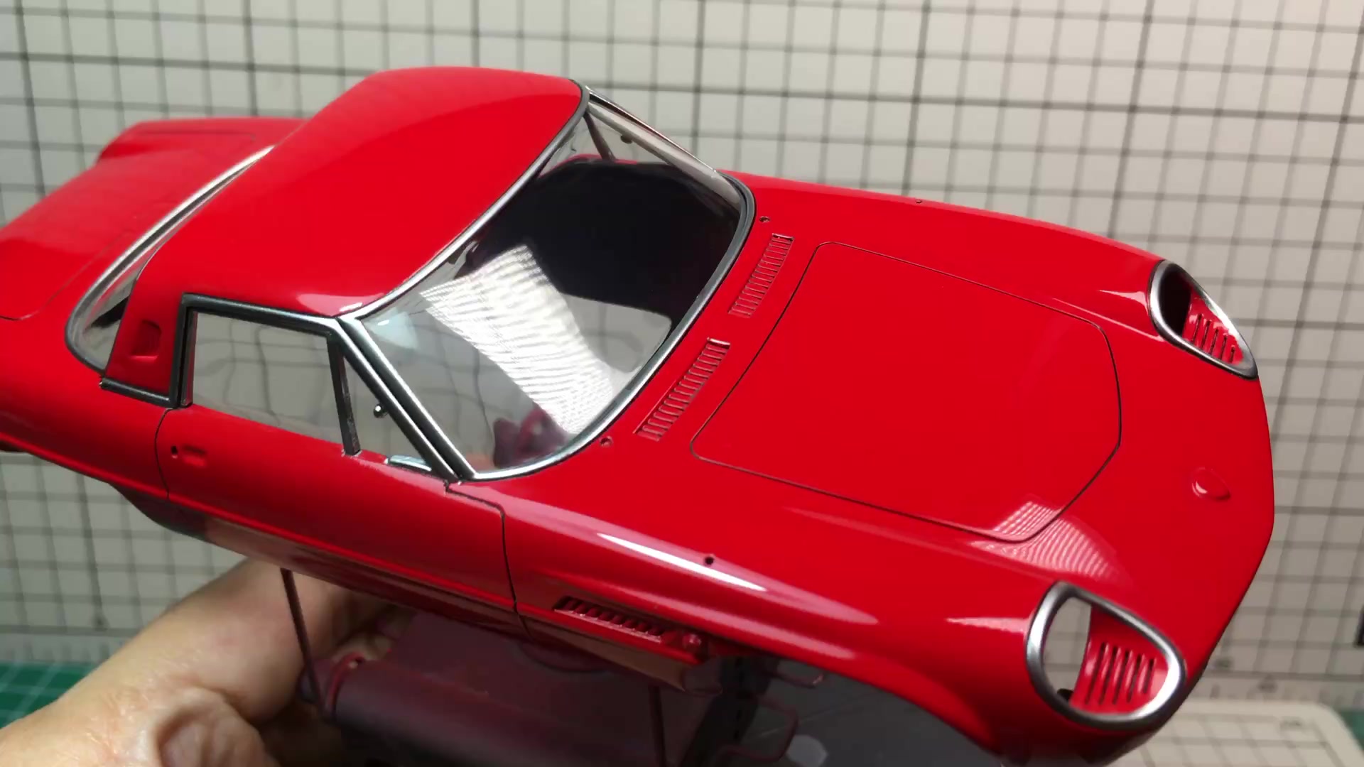 Customized 1/18 scale Mazda Cosmo Sport into Tomica Nerv car