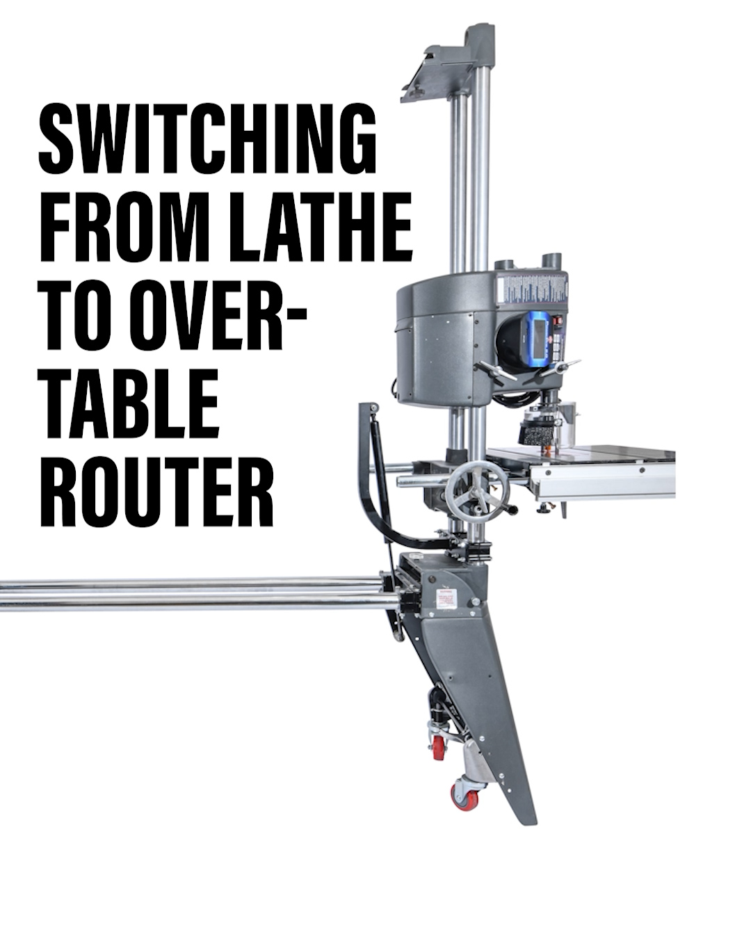 Watch the Shopsmith MARK 7 go from lathe to over-table router in just ...