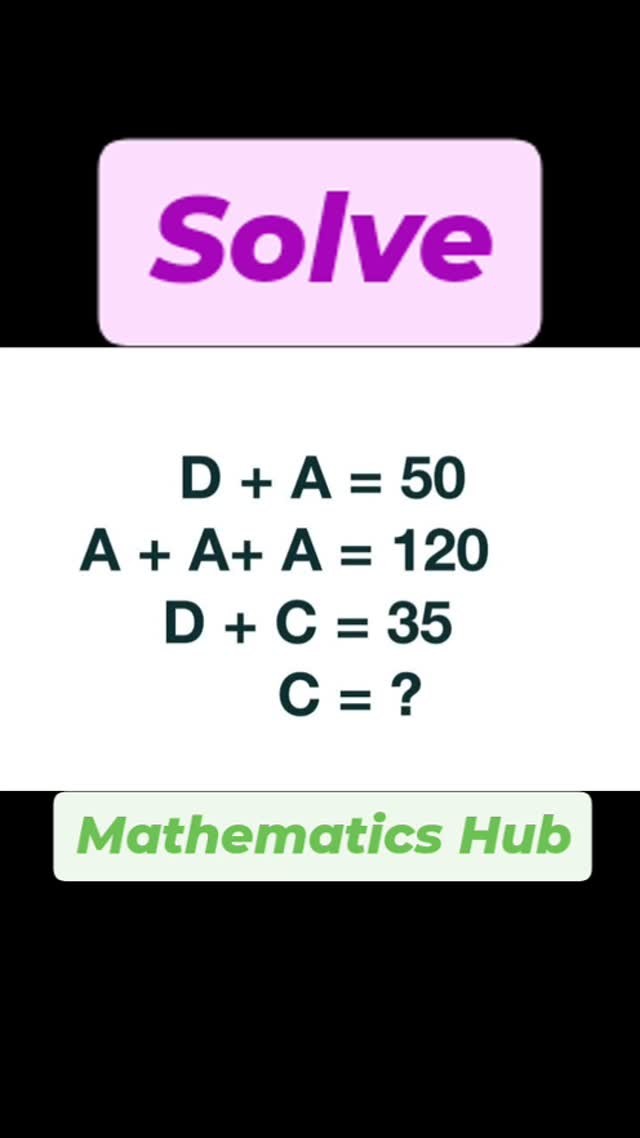 Solve #viralreels #viral #maths #solve | Mathematics Hub | Facebook
