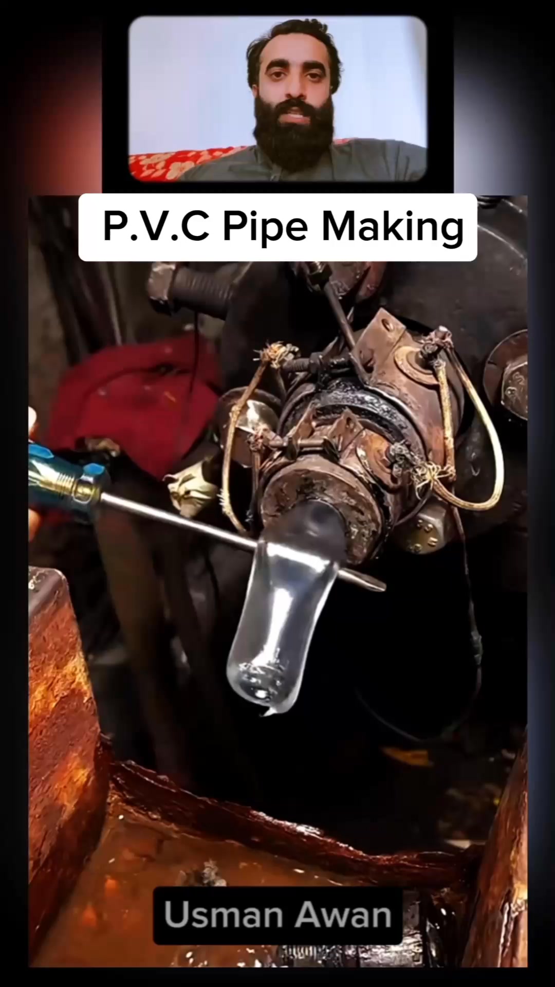 P.V.C Flexible Pipe Making Machine 🔥 💡 😱 #Usmanawan #usmanreaction # ...