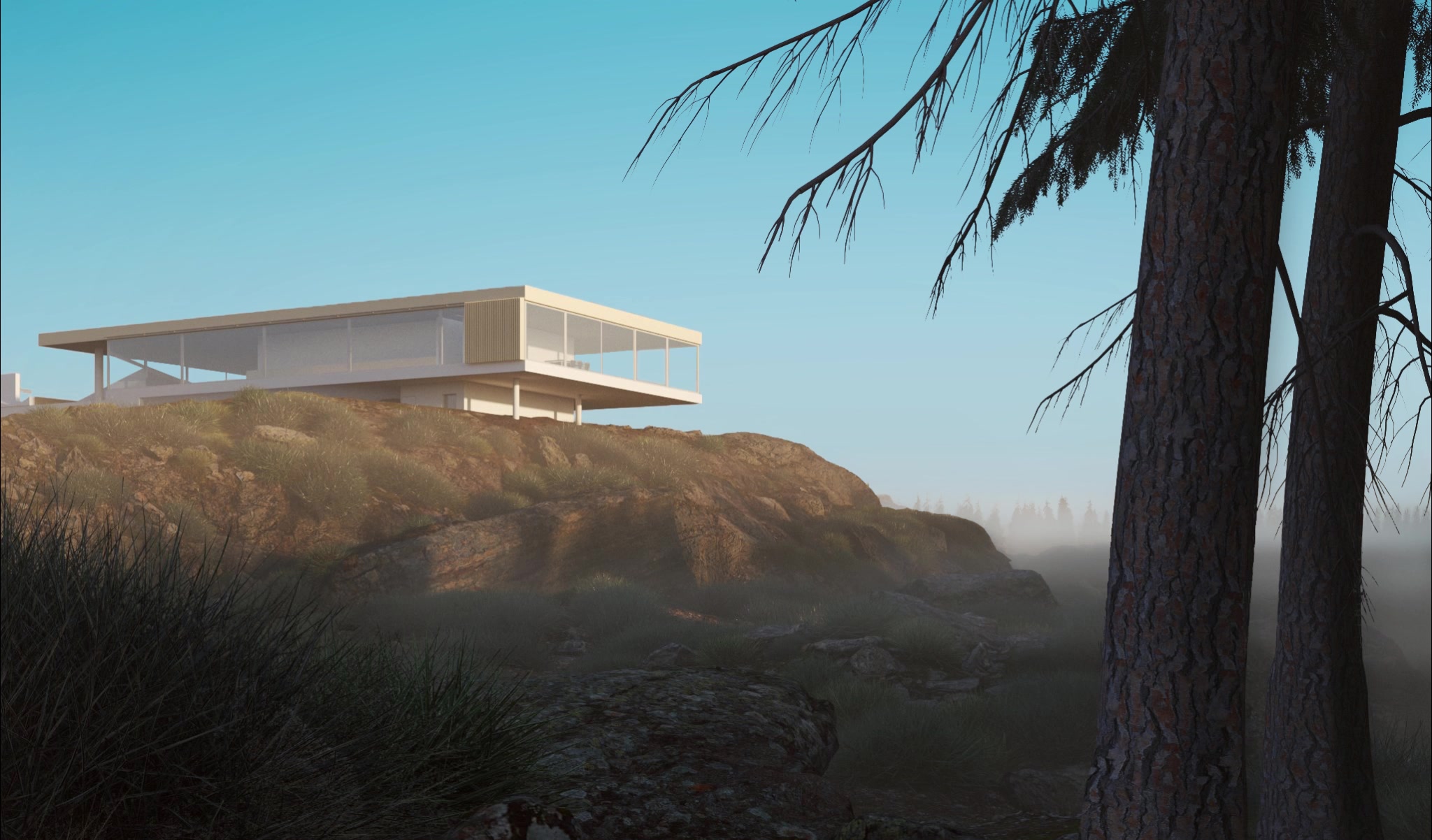 The making of VILLA ON TOP. #3dsmax #mattepainting #vray #quixel #villa ...