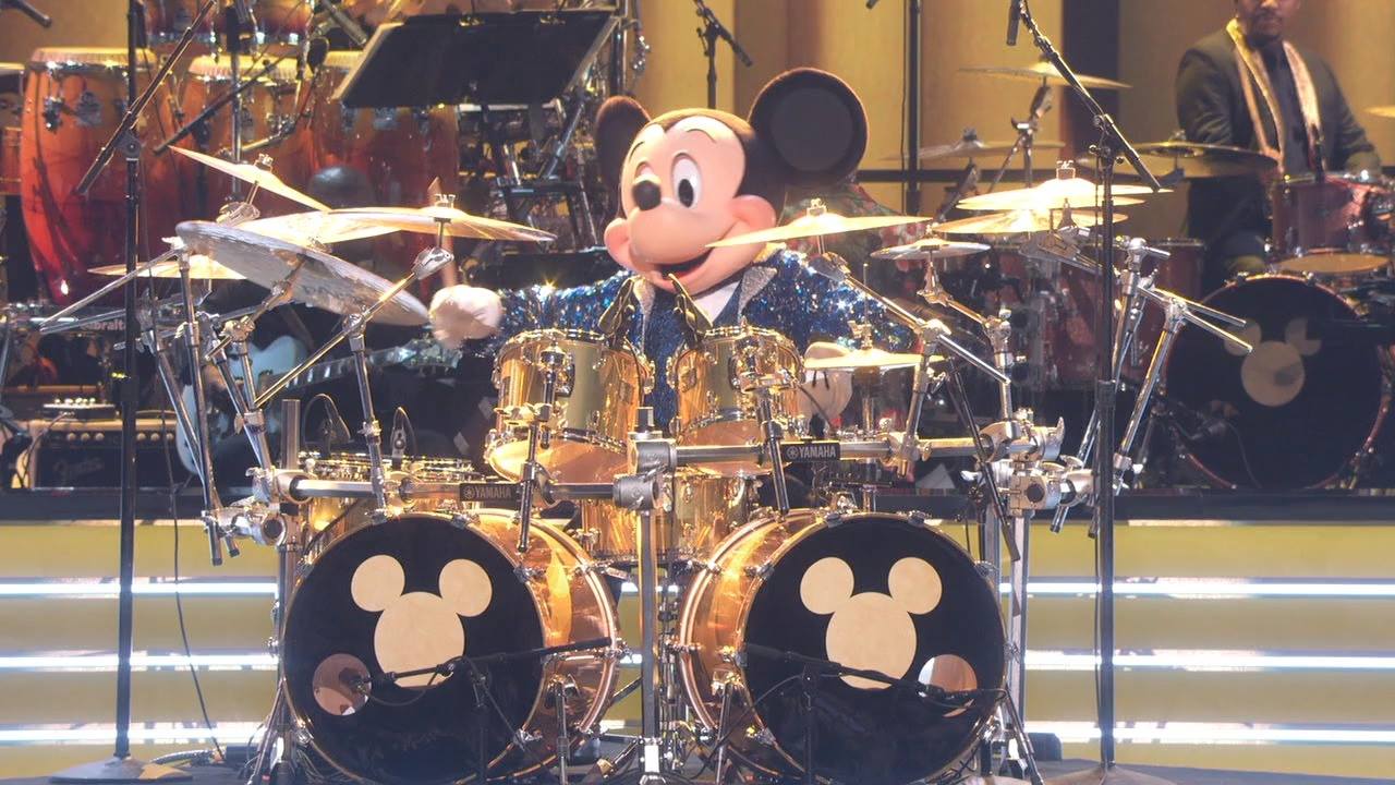 Mickey Mouse Drum Performance - Mickey's 90th Spectacular | Mickey
