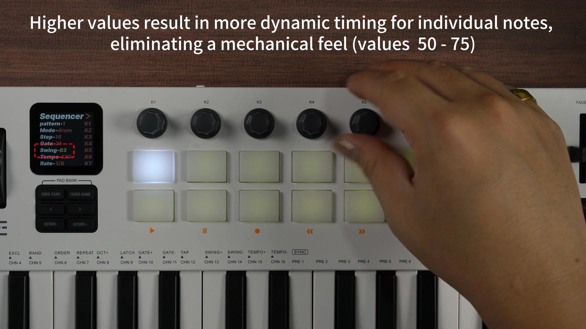M-VAVE SMK-37 PRO Sequencer Function Introduction MIDI Keyboard