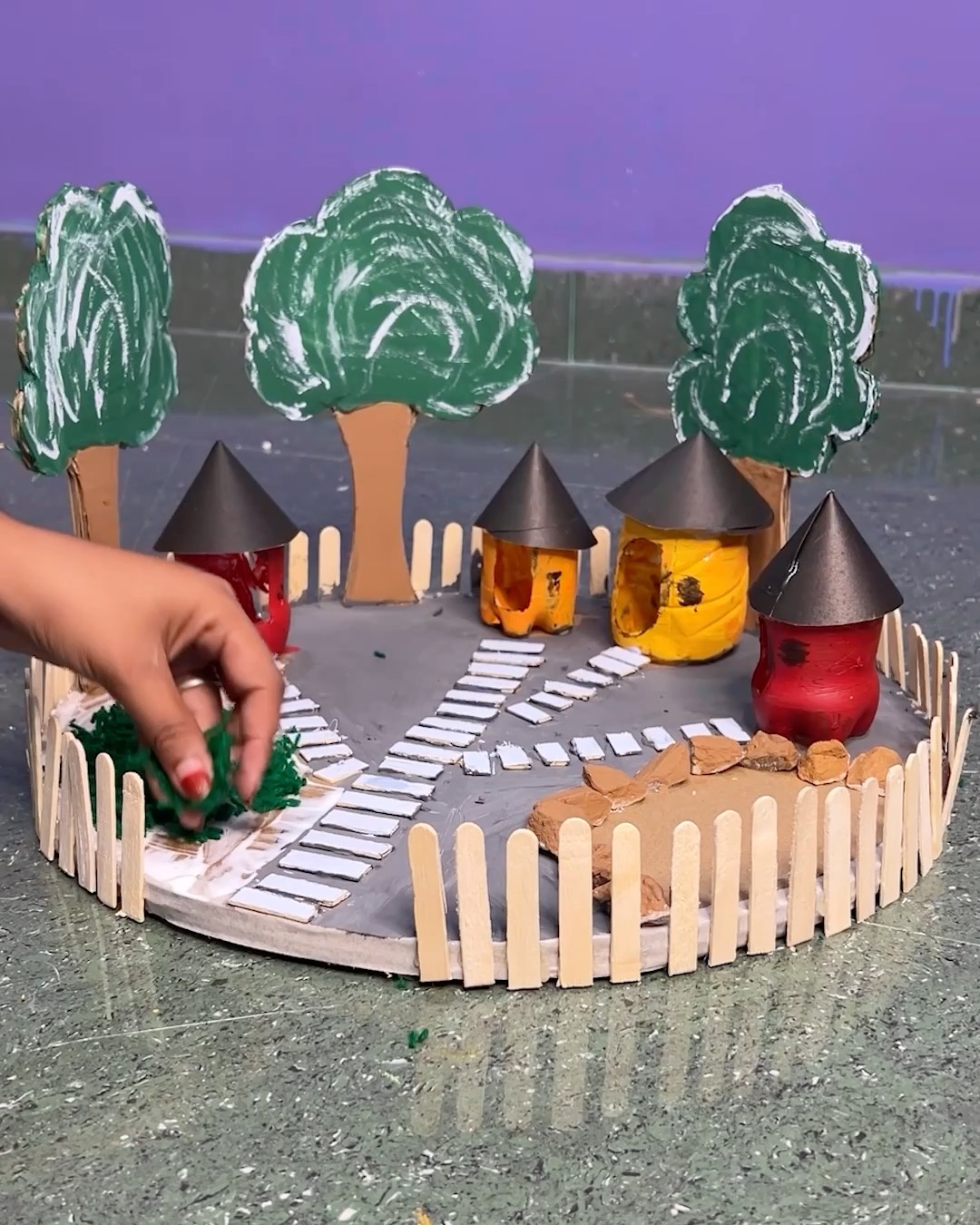 Craft Your Own Dream Village 🛖🌈 #minivillage #diycrafts | Deep's CRAFT ...