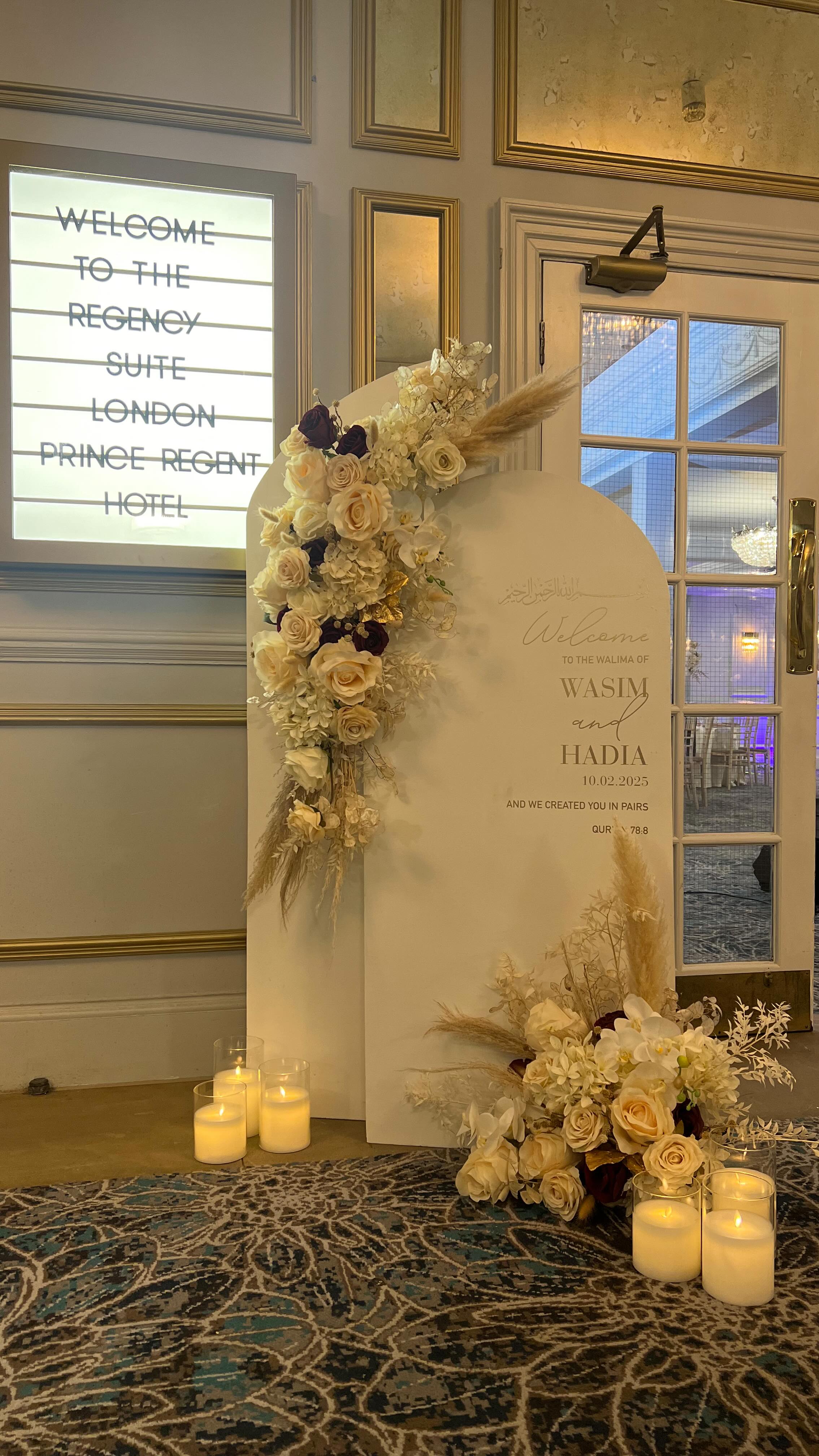 Walima welcome sign for Wasim & Hadia 🤍 Venue ...