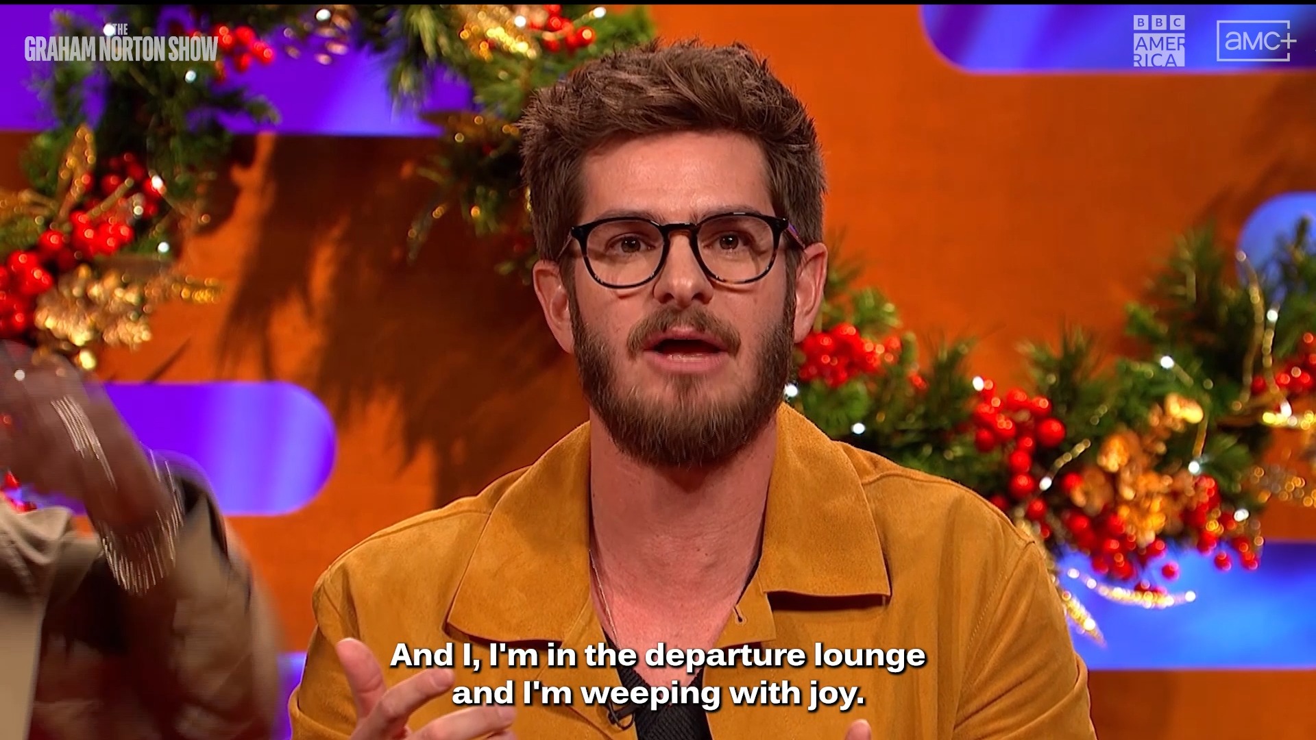 Andrew Garfield reflects on THAT merry go round horse. All-new 