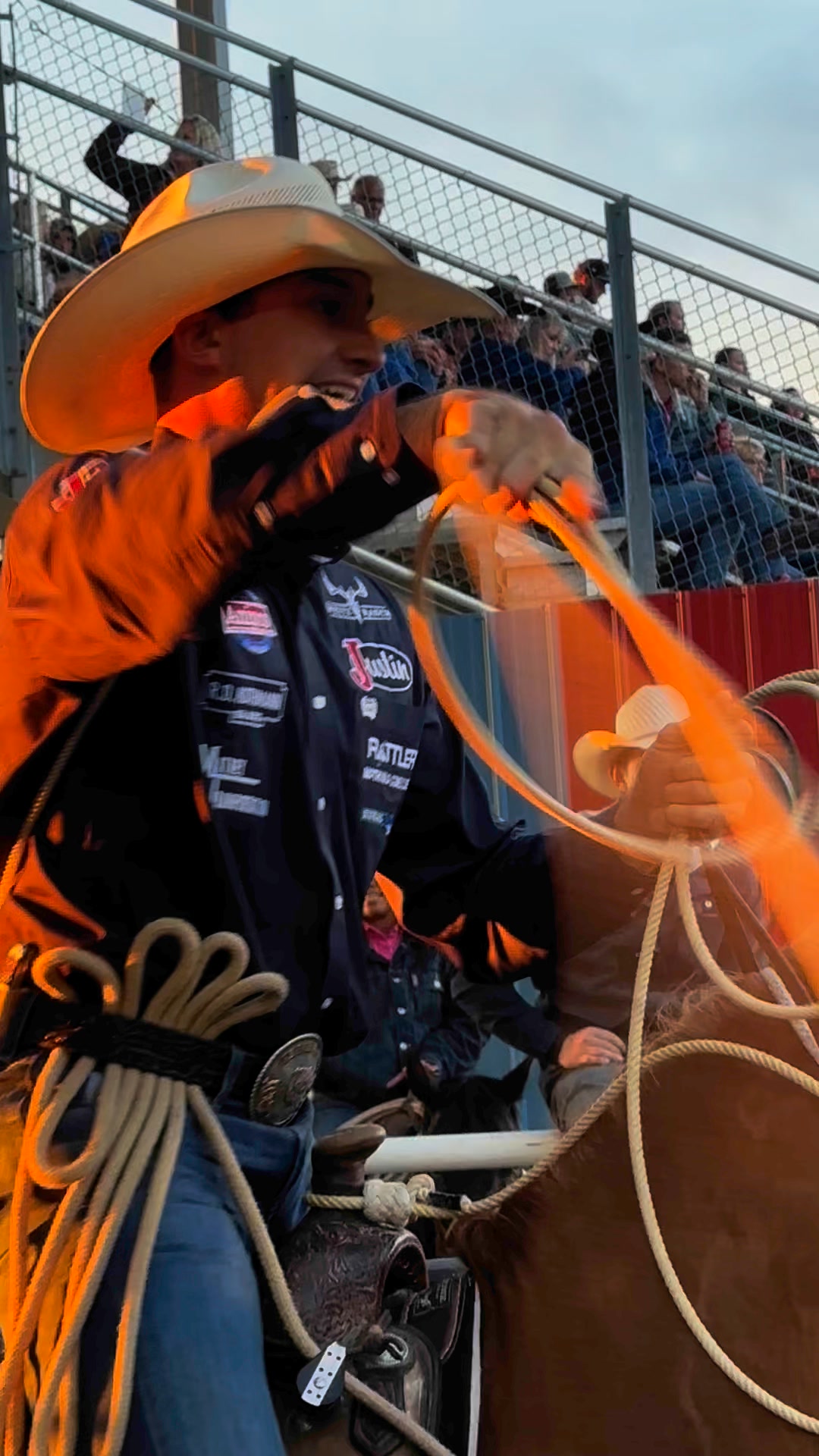 Chet Weitz getting ready to run one here at the Black Hills Roundup ...