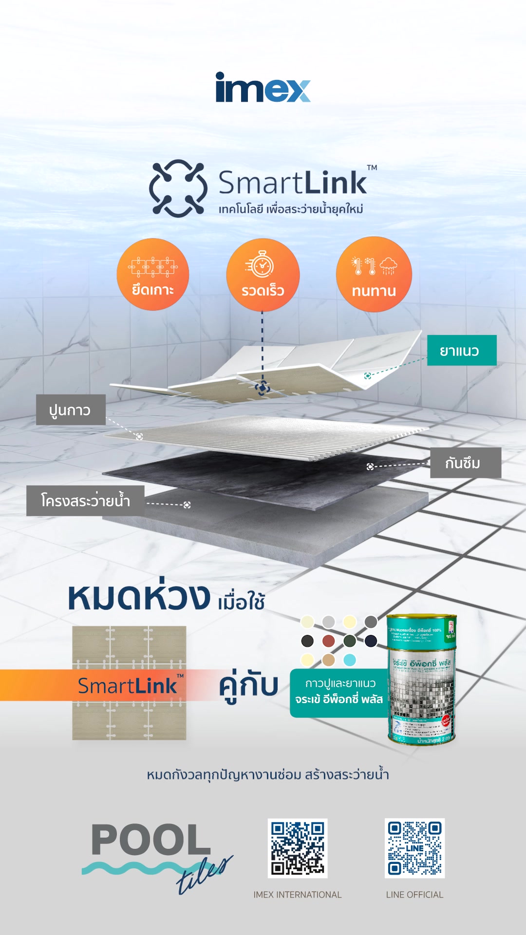 สร้างสระแบบไหนก็หายห่วง! ด้วย “IMEX SmartLink™“ และ “Crocodile Epoxy ...