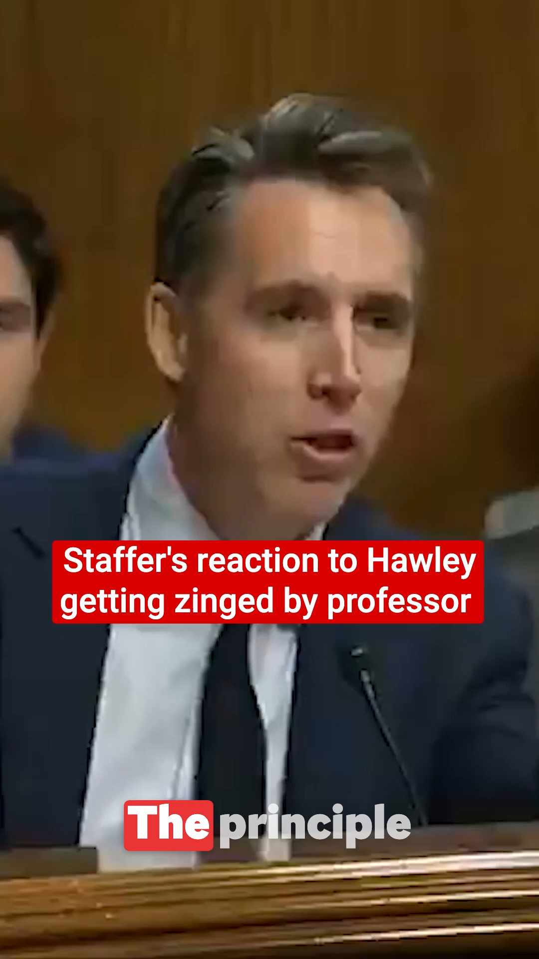 Staffer’s hilarious reaction after Josh Hawley gets zinged by law ...