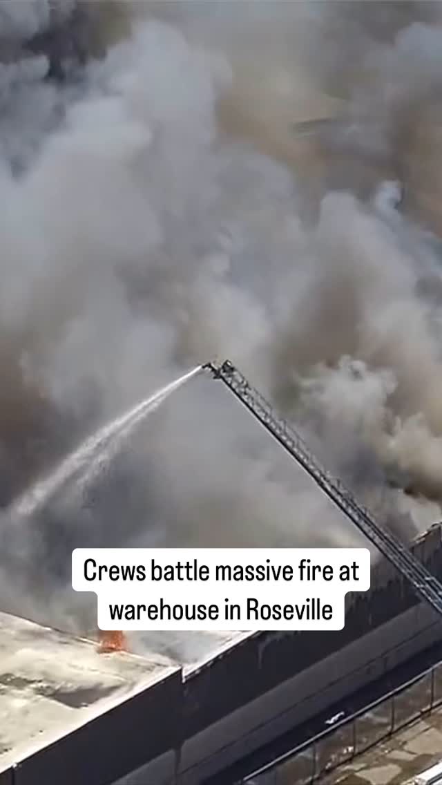Fire crews are on scene battling a large fire at a business in ...