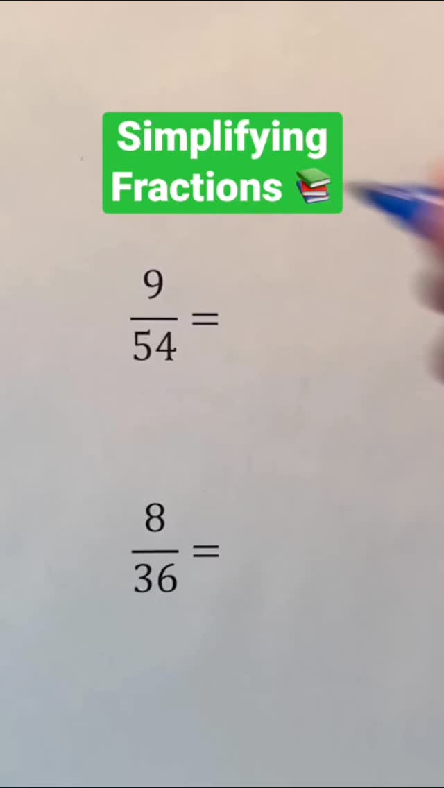 Simplifying fractions #رياضيات#math#q8 #الكويت #كويتي#كويتيات#كويتيه# ...