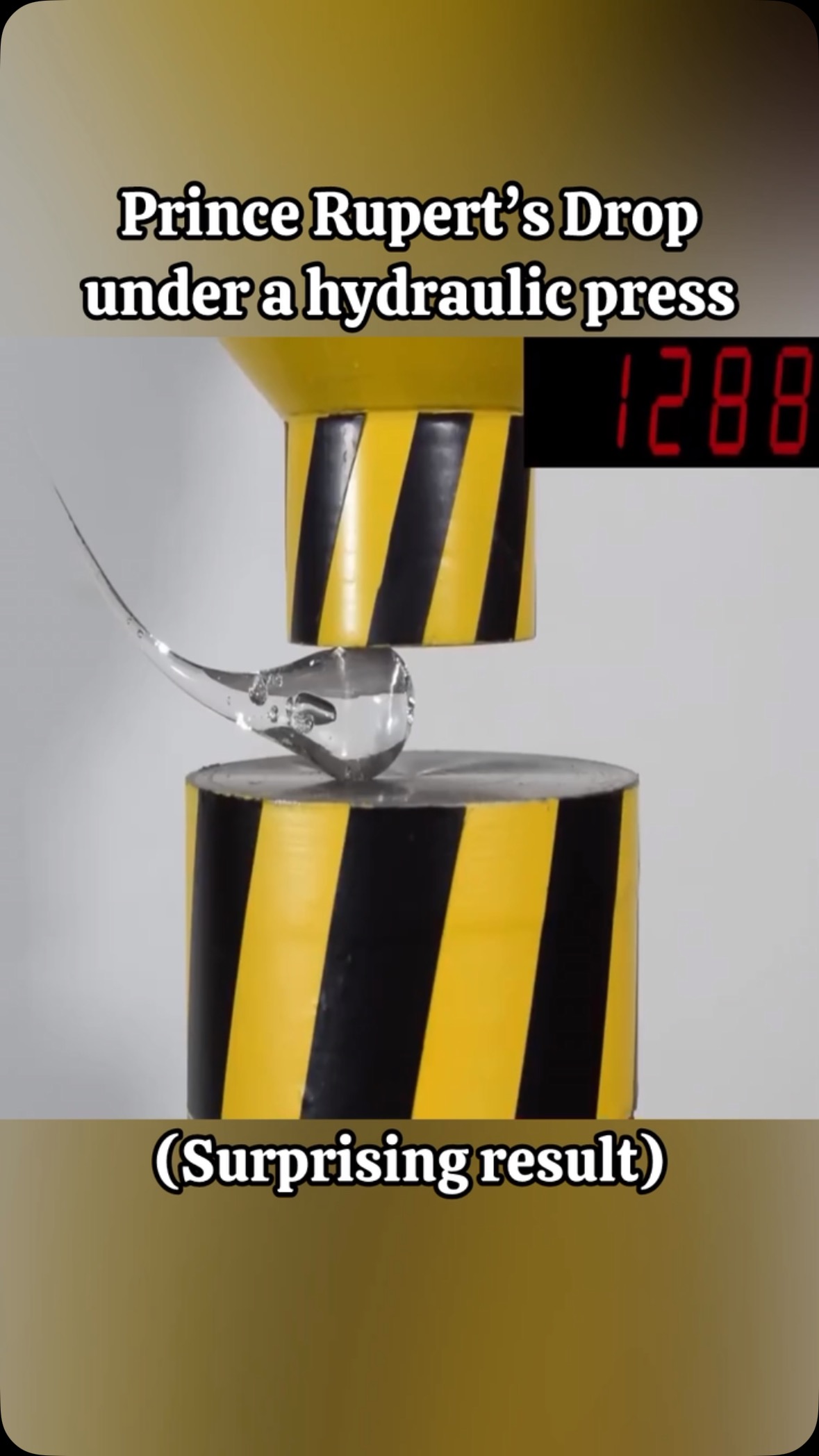 The Prince Rupert’s Drop is a unique glass object made by dripping ...