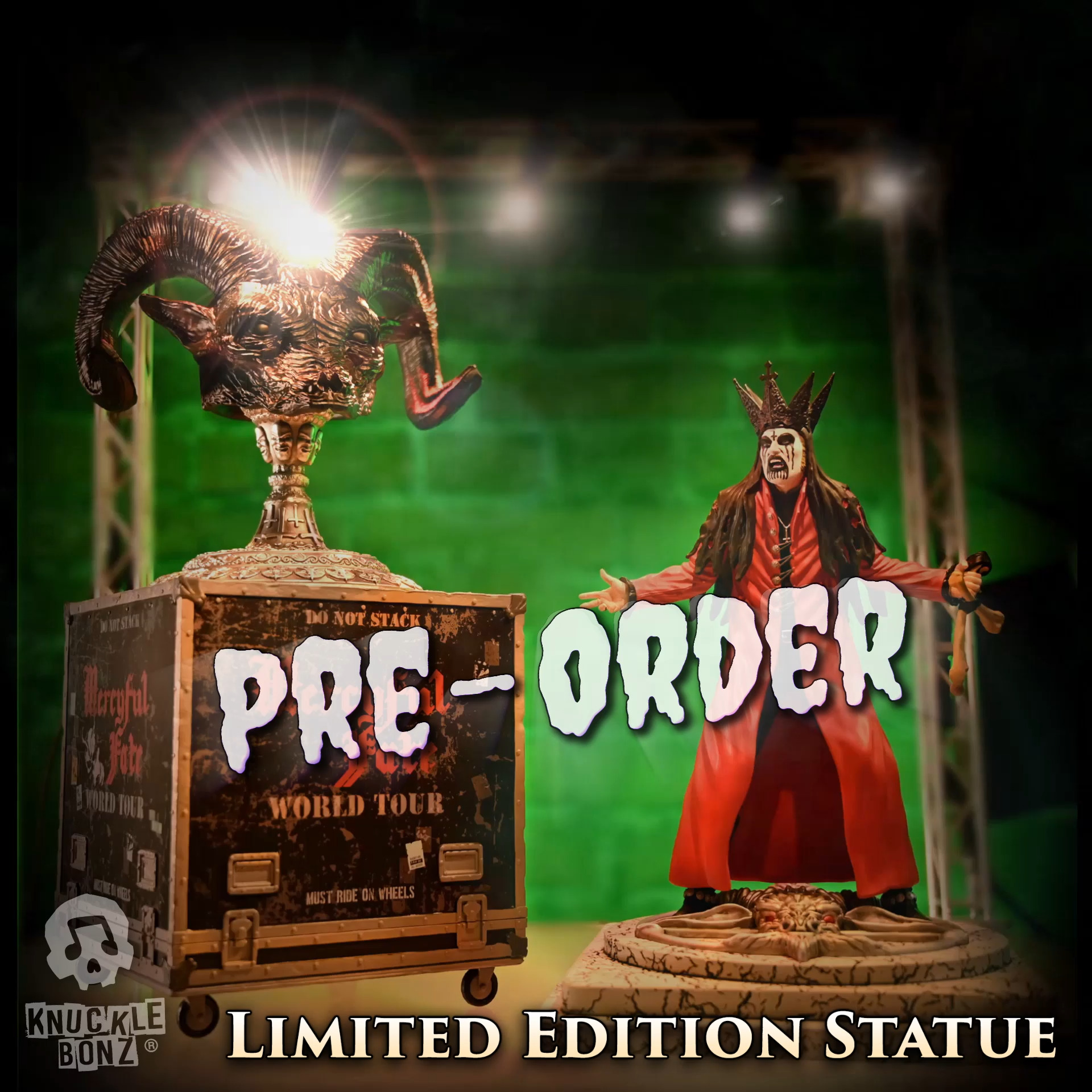 My King Diamond & Mercyful Fate Knucklebonz Rock Iconz statue