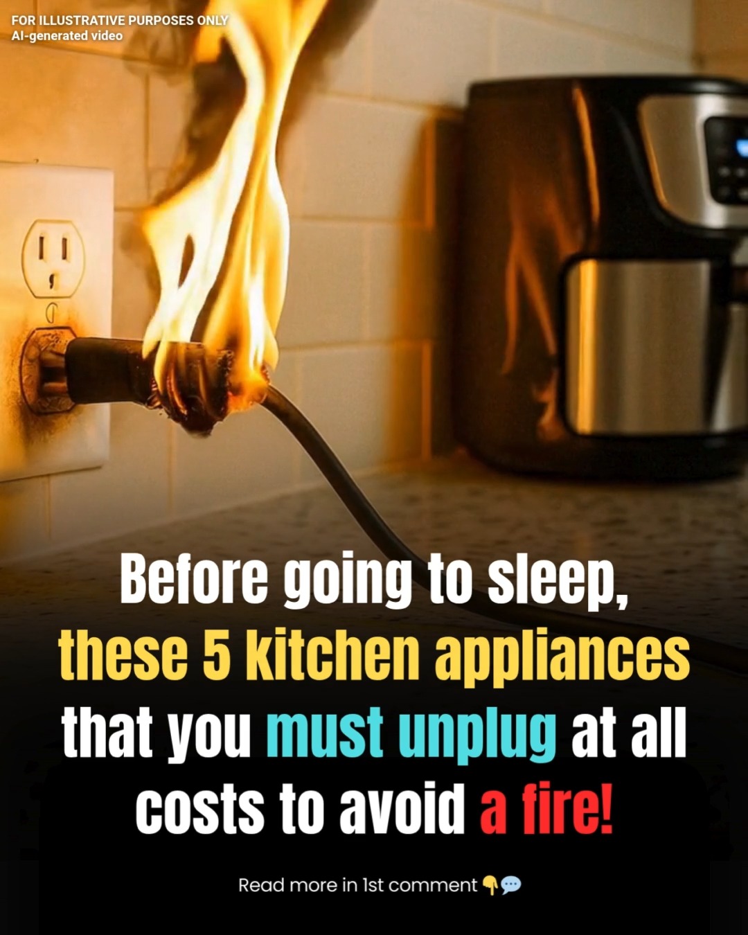Before going to sleep, these kitchen appliances that you must unplug at ...