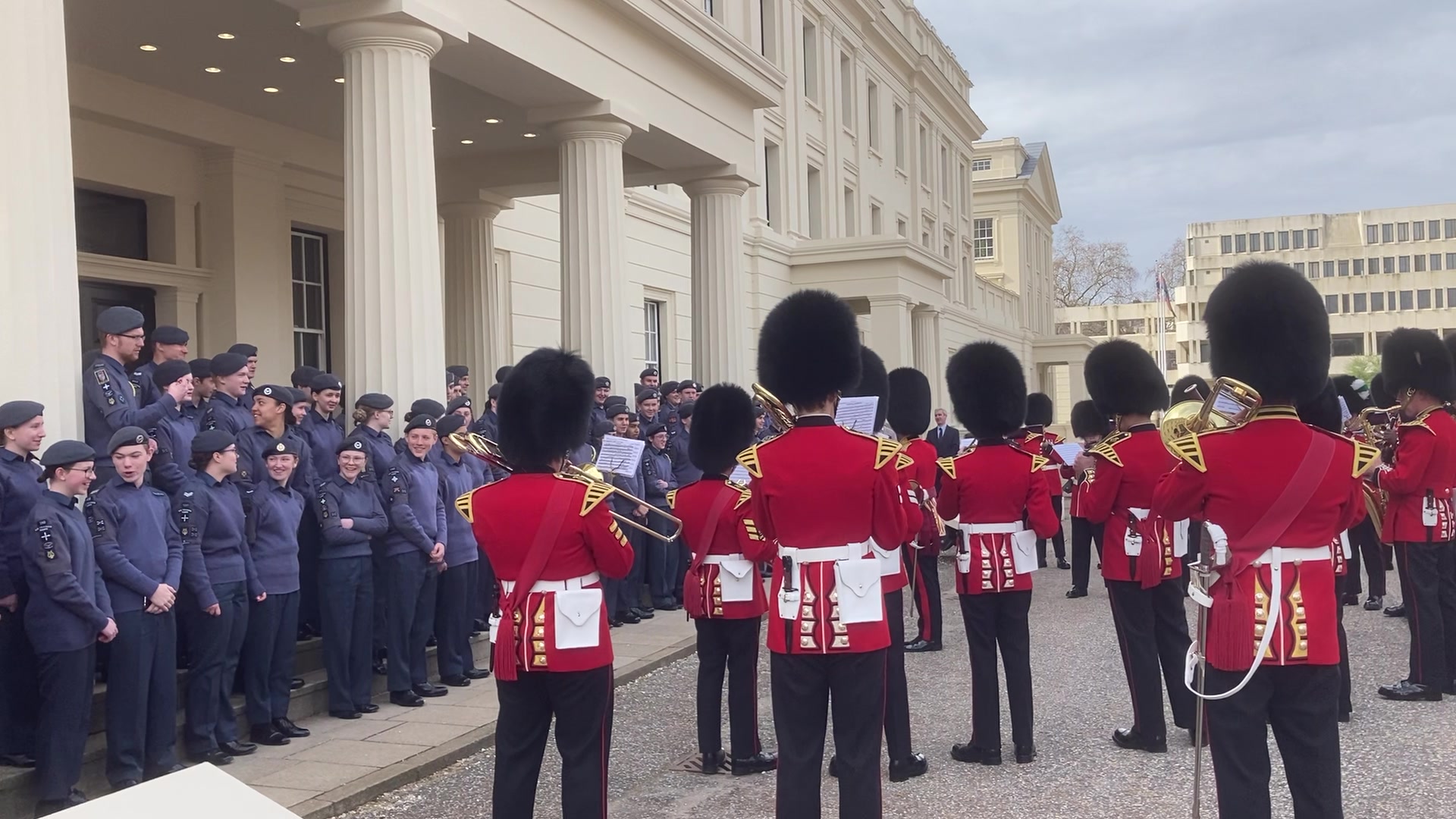 What a lovely birthday present Cadet Evie received a special rendition ...