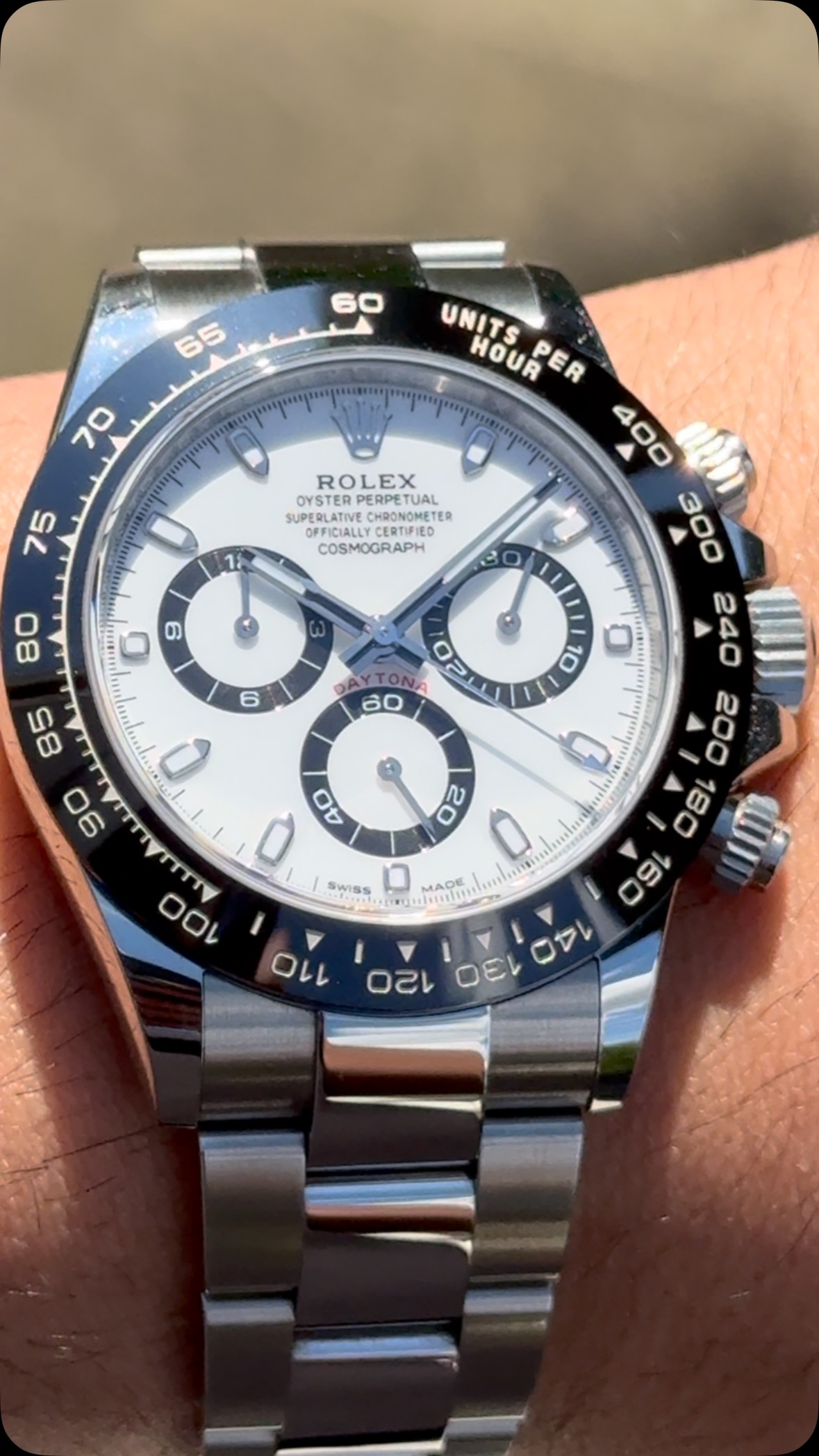 Experience timeless elegance with the Rolex Daytona Cosmograph Panda ...